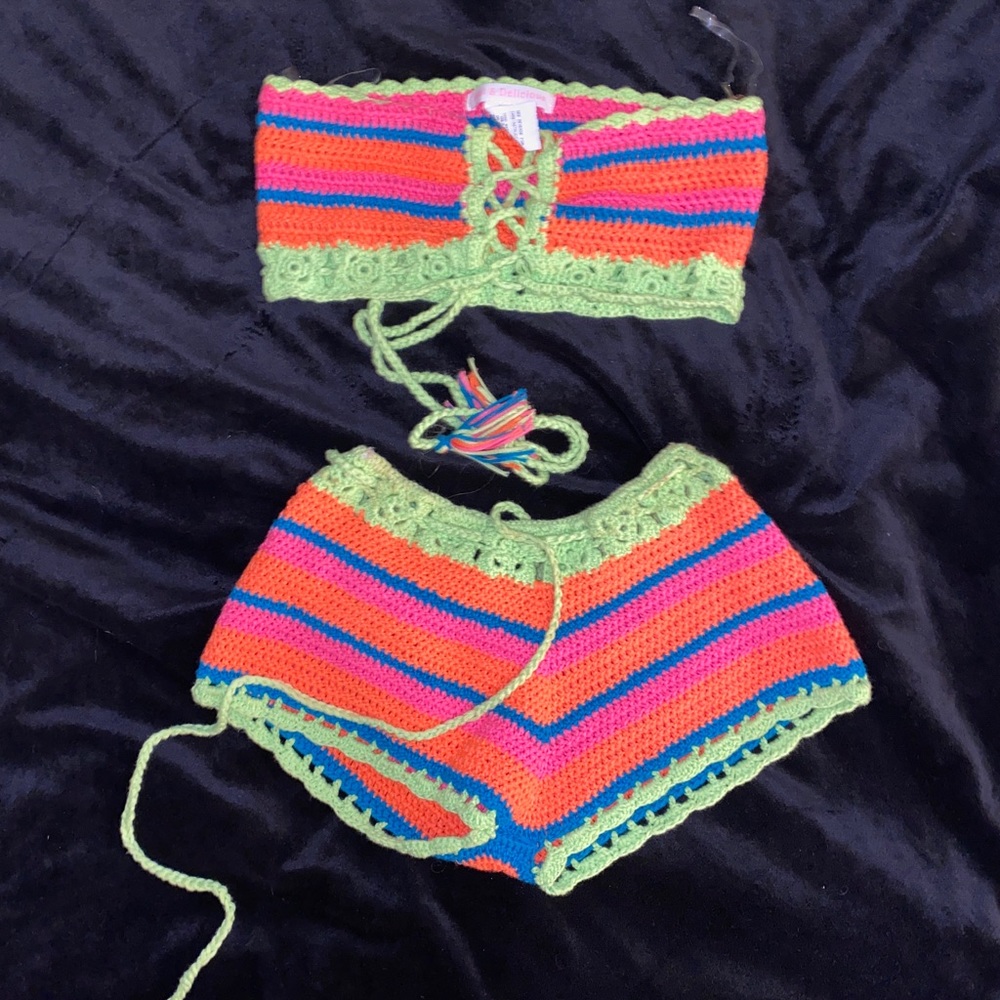 Crochet short set
